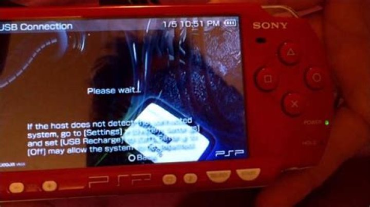How do you charge a dead PSP with USB?