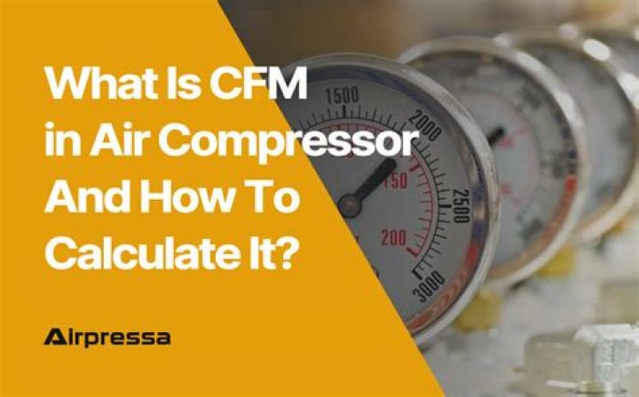 How do you check air compressor cfm?