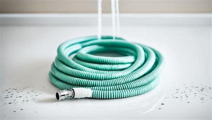 How do you clean a shower hose with vinegar?