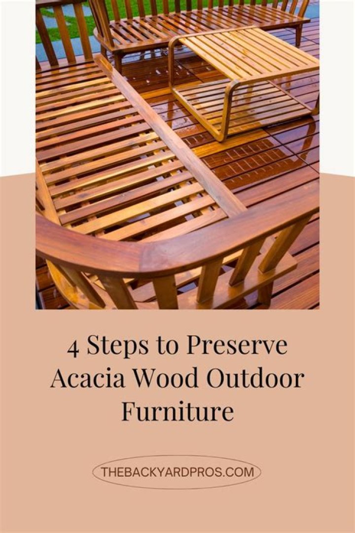 How do you clean and preserve acacia wood?