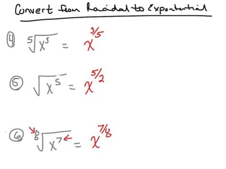How do you convert radicals to rational exponents?
