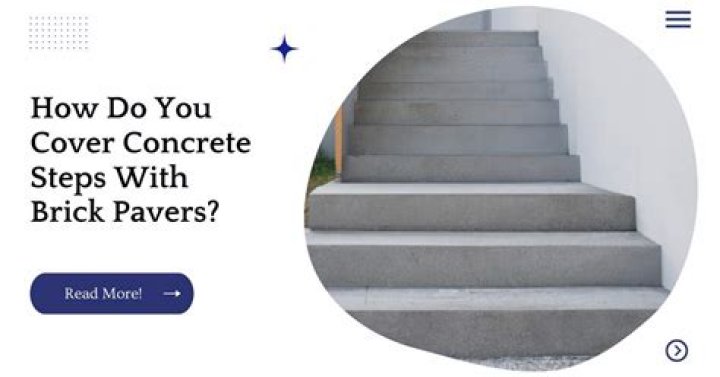 How do you cover brick steps?