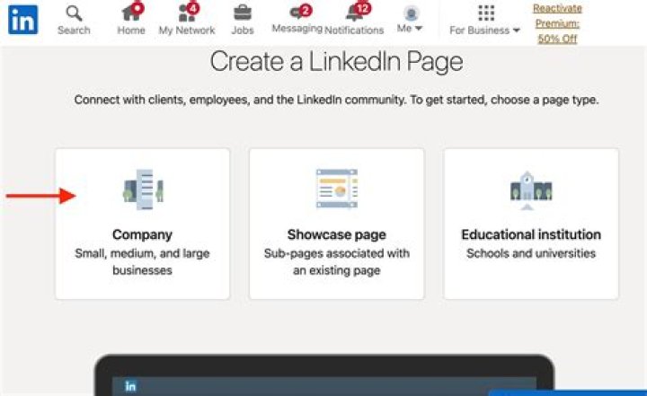 How do you create a new company on LinkedIn?