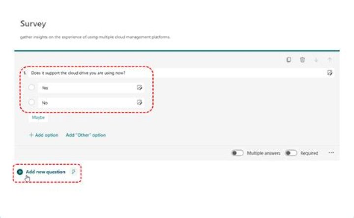 How do you create a survey in Outlook?