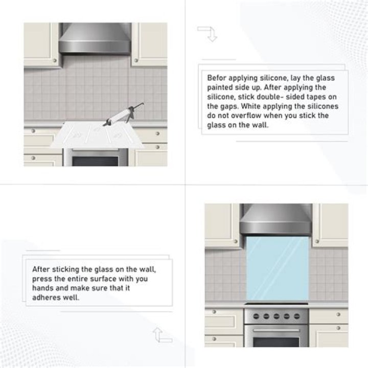 How do you do silicone backsplash?