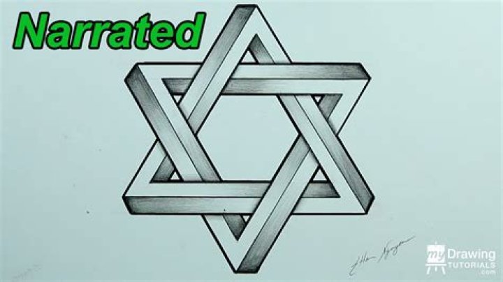 How do you draw the Impossible Star of David?