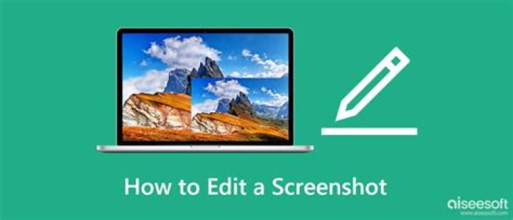 How do you edit screenshots?