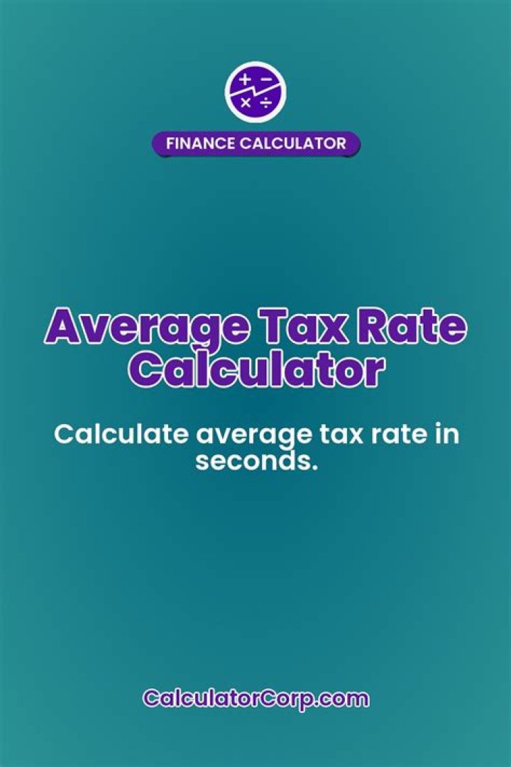 How do you find average tax rate?