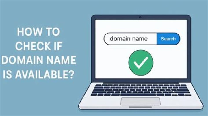 How do you find out if a domain name is available?