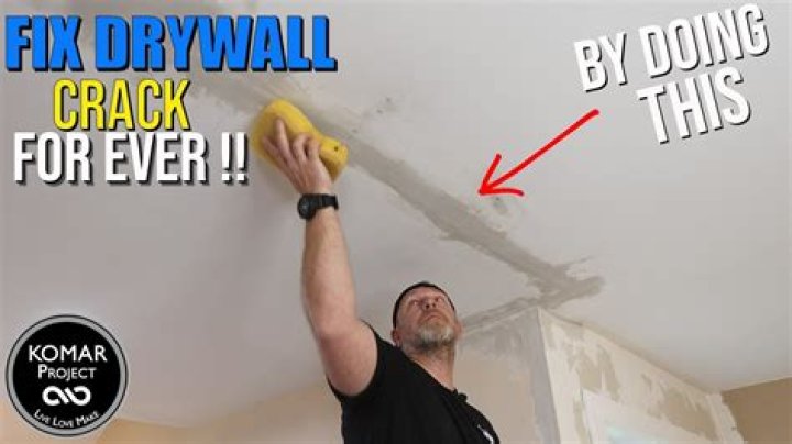 How do you fix a broken drywall seam?
