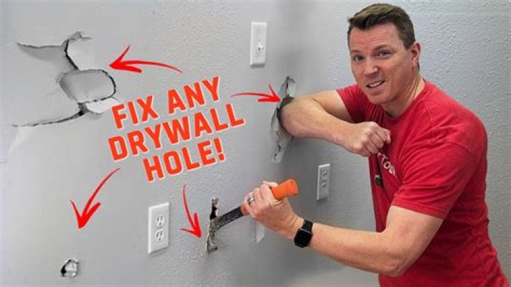How do you fix a hole in a mesh wall?
