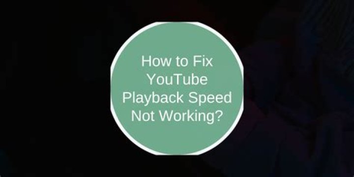 How do you fix YouTube speed?