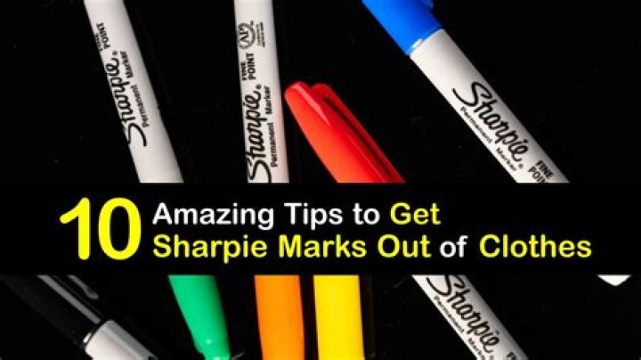 How do you get sharpie off clothes with hand sanitizer?