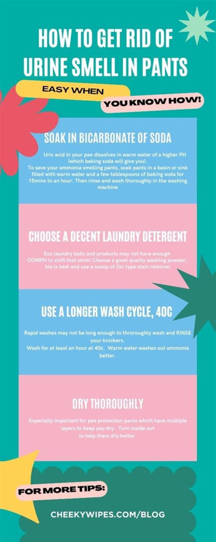 How do you get urine out of denim?