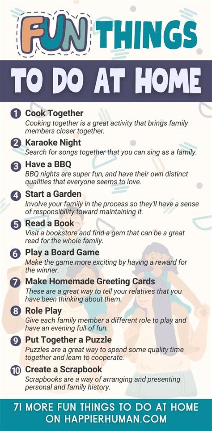 How do you have fun at home with friends?