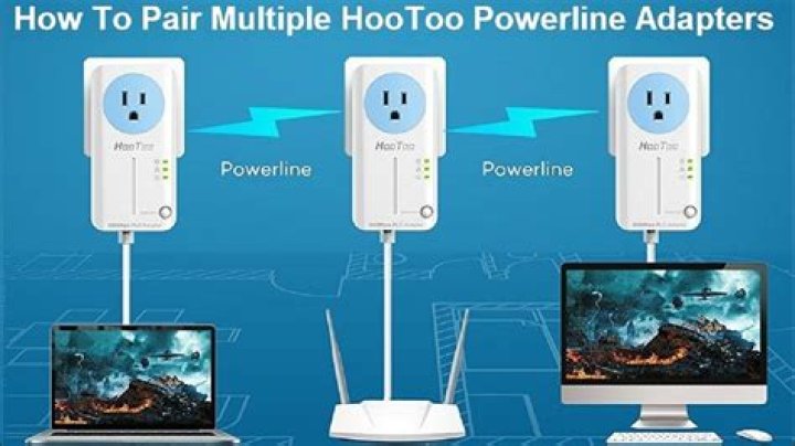 How do you hook up Powerline adapters?