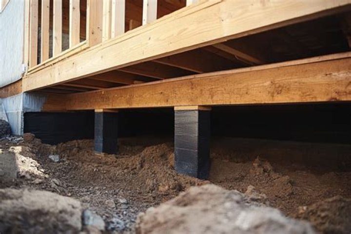 How do you install a moisture barrier in a crawl space?