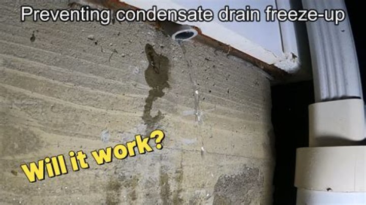 How do you keep condensate drains from freezing?