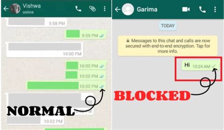 How do you know if we are blocked in WhatsApp?