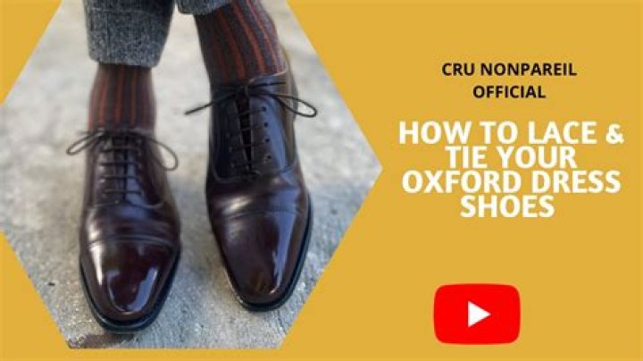 How do you lace oxfords GQ?