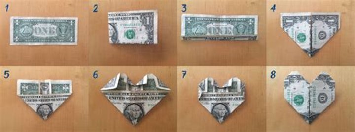 How do you make a heart ring out of money?