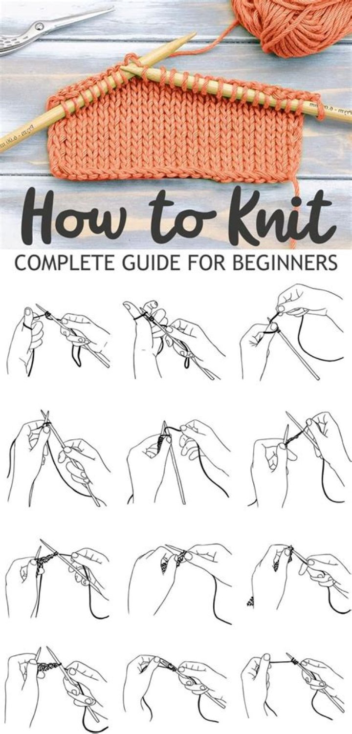 How do you make a knit stitch?