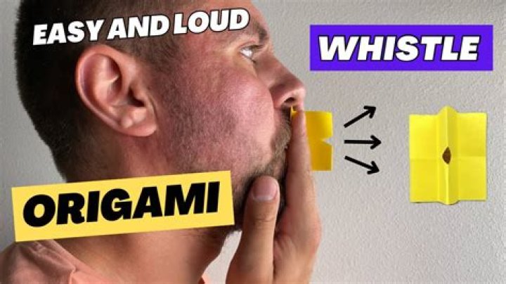 How do you make a paper whistle step by step?