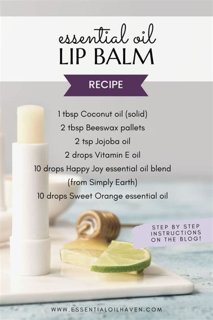 How do you make Chapstick with essential oils?