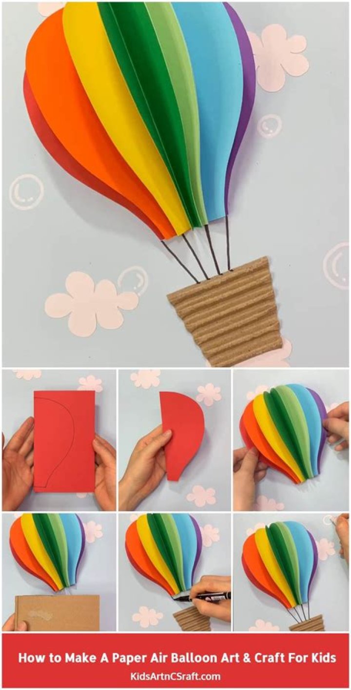 How do you make paper balloons with crafts?