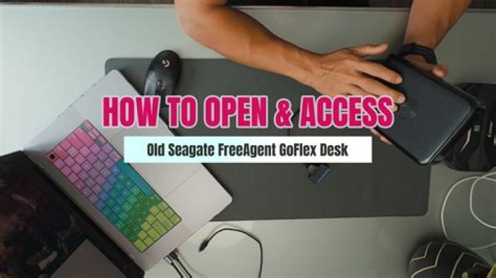 How do you open a FreeAgent GoFlex?