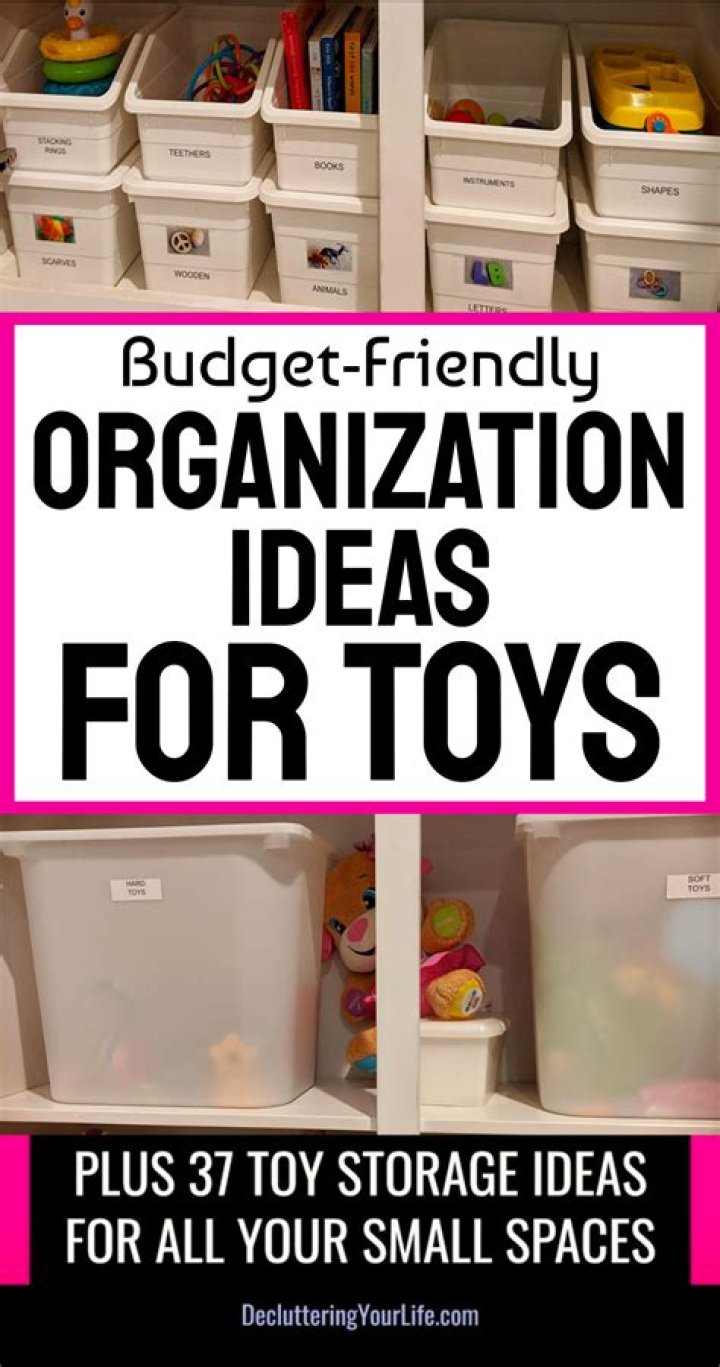 How do you organize toys on a budget?