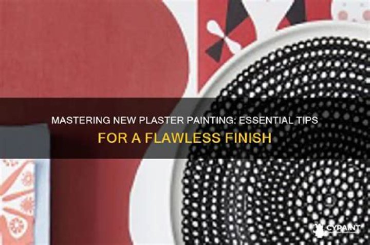 How do you paint new plaster?