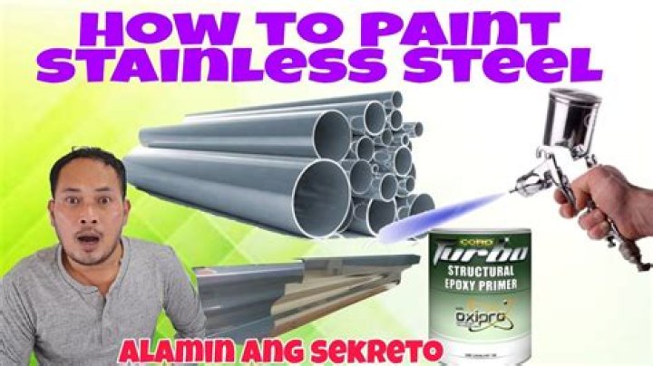 How do you paint over stainless steel?