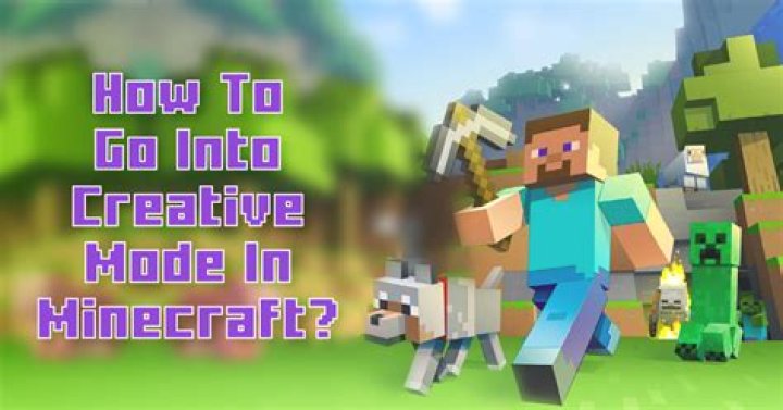 How do you play creative mode on Minecraft?