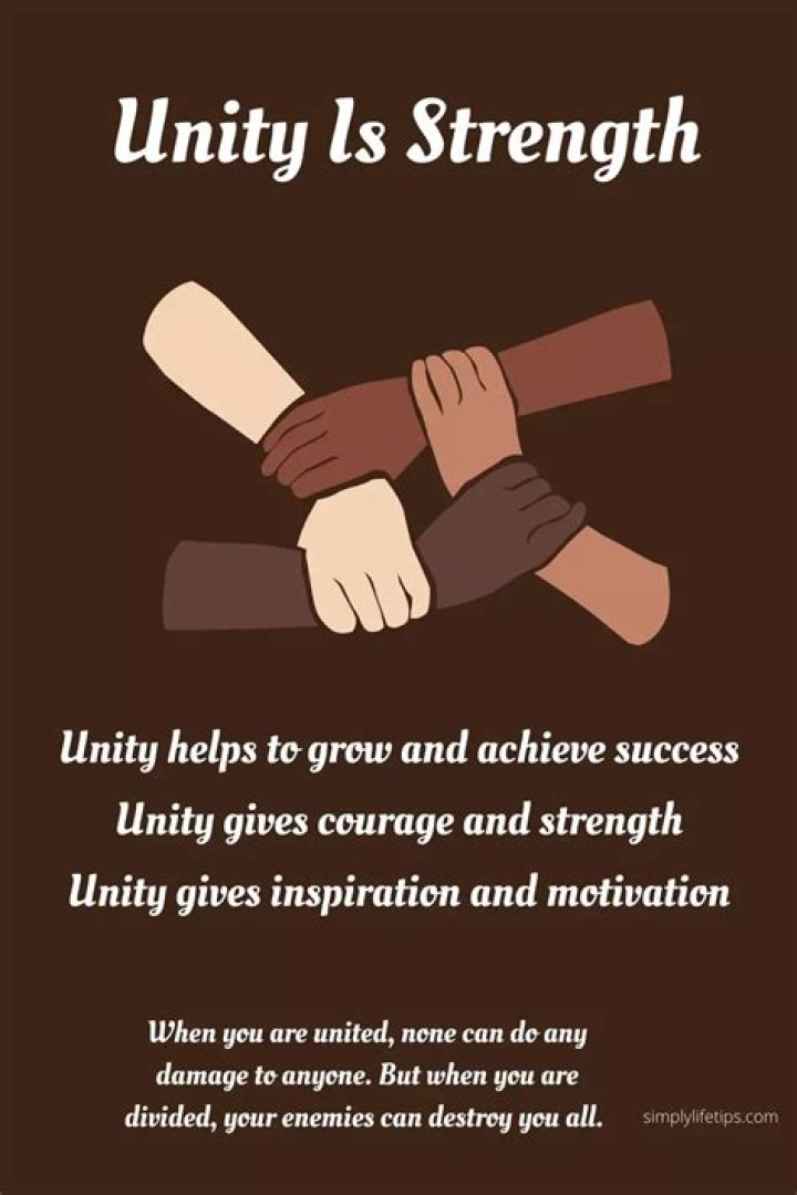 How do you promote unity in the family?