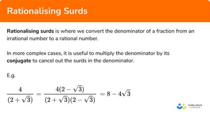 How do you Rationalise Surds GCSE?