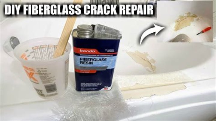 How do you repair a crack in a tub surround?