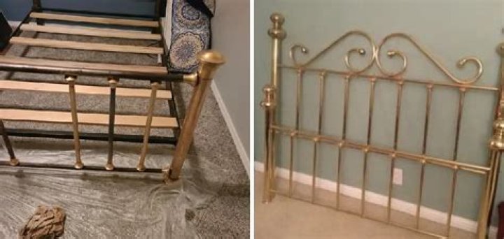 How do you restore a brass bed?