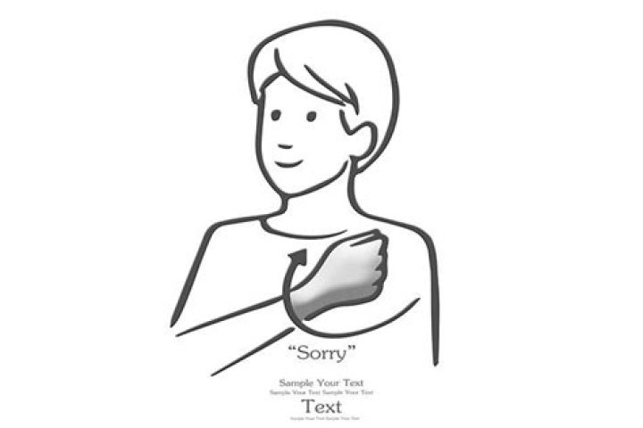 How do you say sorry in baby sign?