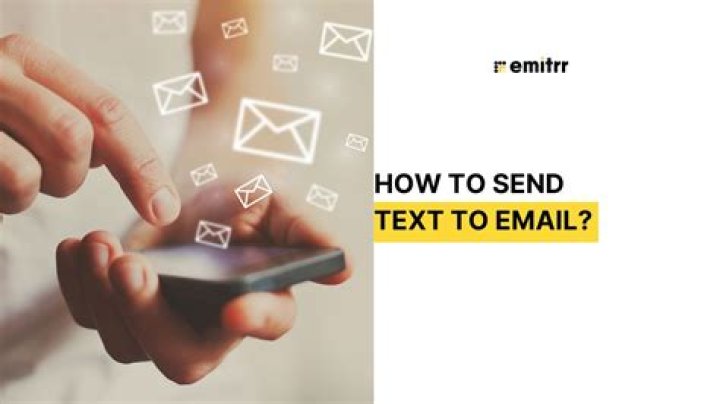 How do you send text messages to email?
