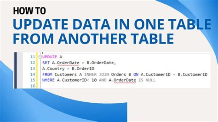 How do you update a table in SQL?