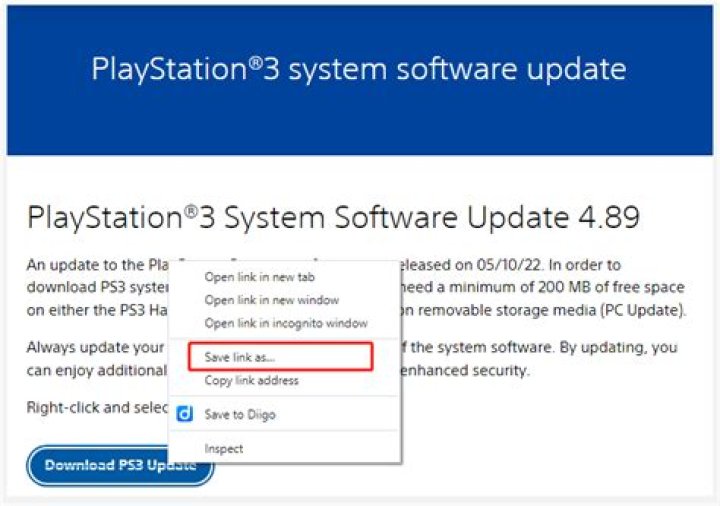 How do you update ps3 system?
