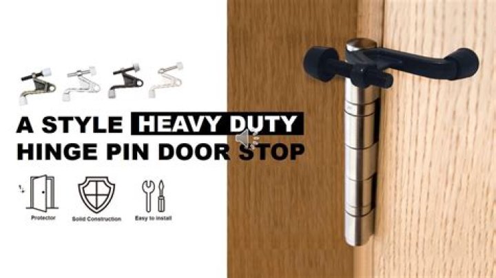 How do you use a door hinge pin stop?
