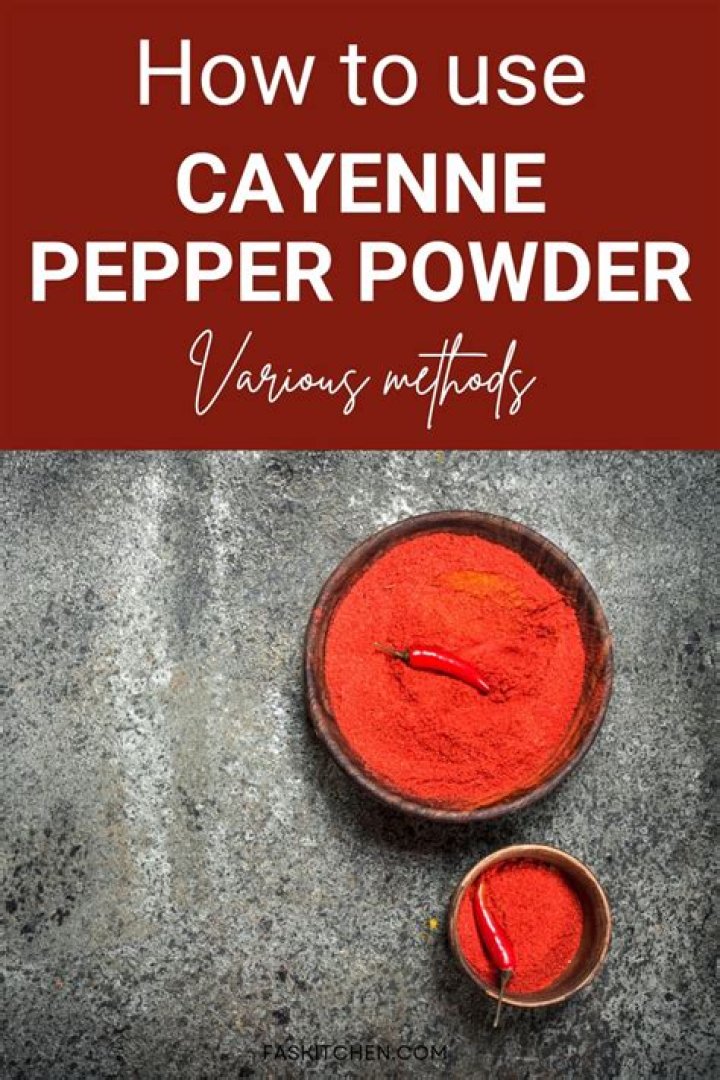 How do you use cayenne pepper tincture?