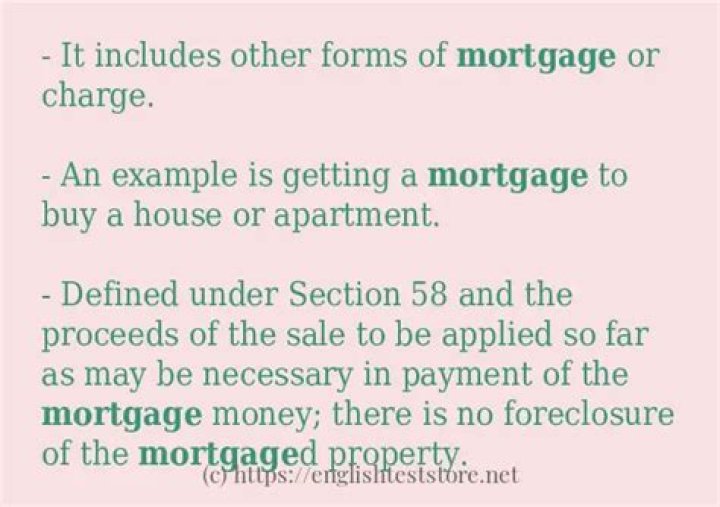 How do you use mortgage in a sentence?
