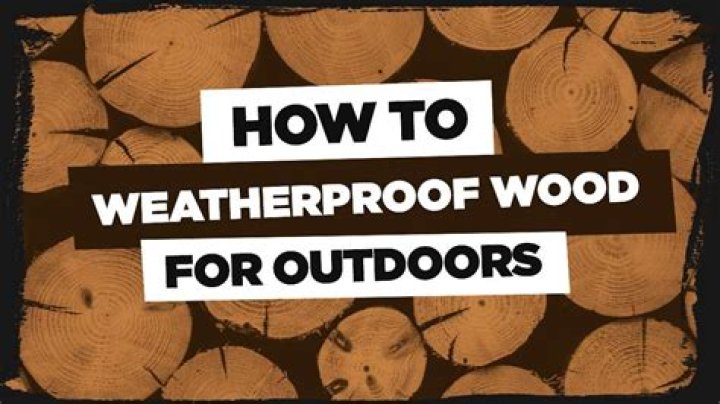 How do you weatherproof pine wood?