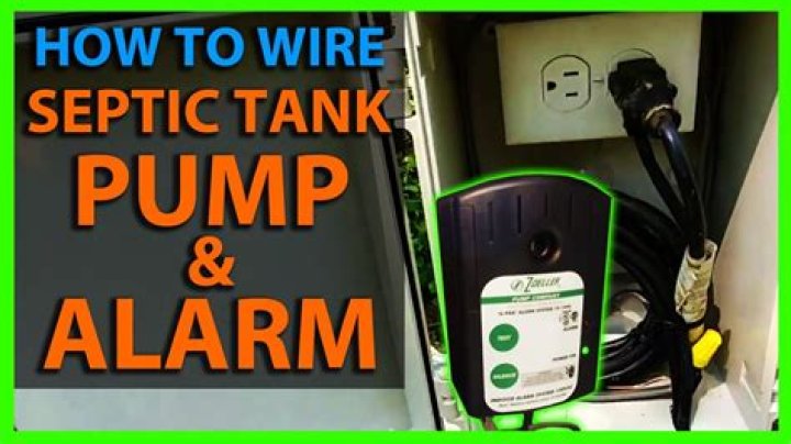 How do you wire a septic pump and alarm?