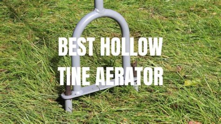 How does a hollow tine aerator work?
