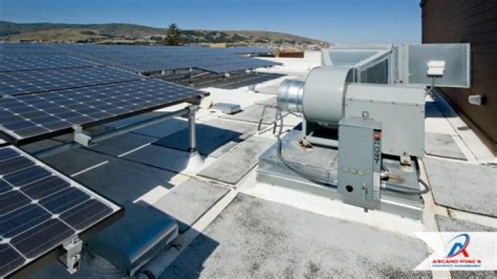 How does a solar powered ventilation system operate?