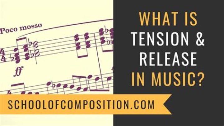 How does music create tension and release?